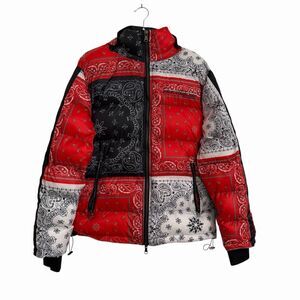 Rockstar Original Puffer Jacker Mens Large Kyro Red Bandana Removable Hood